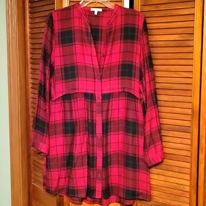 Cute plaid dress!